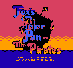 Peter Pan & The Pirates - The Revenge of Captain Hook (USA) Title Screen